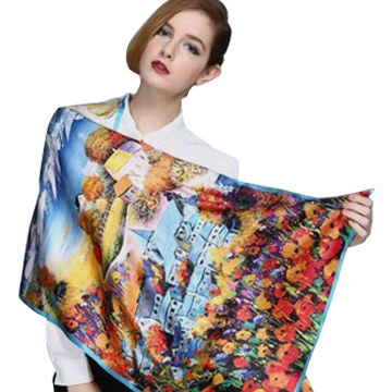 mk silk scarf