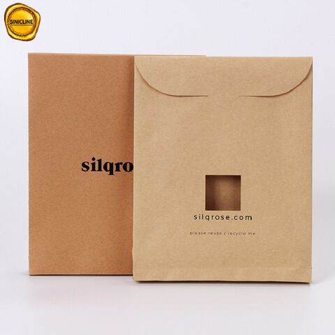 China Customized Logo Brown Kraft Paper Bag In Envelope Style For Clothing Packaging On Global Sources Packaging Bag Paper Envelope Gift Bag