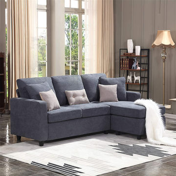 China Modern Linen Fabric Adjust Chaise Lounge Movable Ottoman Couch Convertible L Shaped Sectional Sofa On Global Sources Couches Set China Modern Linen Fabric Adjust Chaise, Large Linen Fabric Sectional Sofa With Left Facing Chaise Lounge