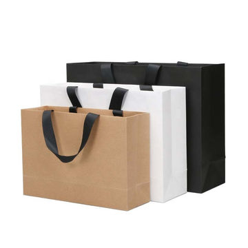 Download China Custom Logo Printed White Paper Gift Bags With Ribbon Handles On Global Sources Custom Paper Gift Bag Paper Gift Bag Custom White Paper Gift Bag