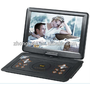 14inch Large Size Portable Dvd Player With Tv Tuner Fm Game Usb Sd Vga Global Sources