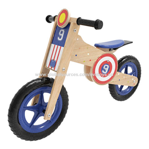 boys wooden balance bike