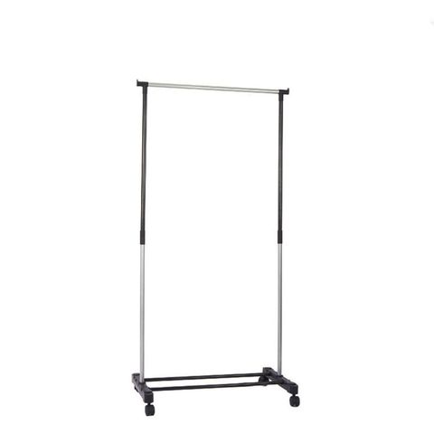 China Household clothes rack double pole floor clothes rack telescopic ...