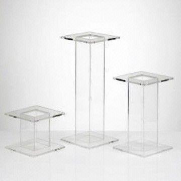 Acrylic Square Tube Cake Stand:It is 