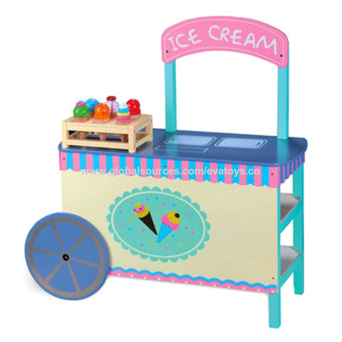 childrens wooden ice cream cart