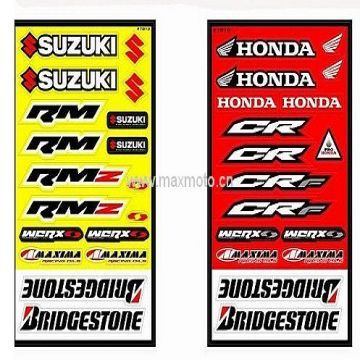 Sticker Sheet Motorcycle Motocross Atv Dirt Bike Sticker Kit Decal