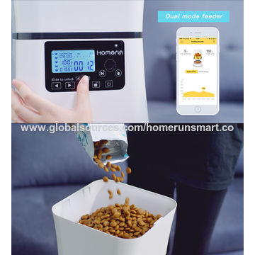 Homerun Automatic Smart Pet Feeder Dual Mode Compatible With