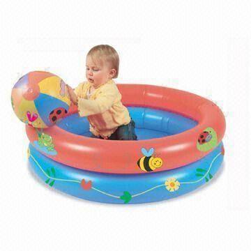 2 ring inflatable kiddie pool