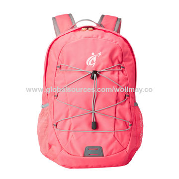 pink camping backpack