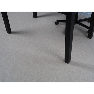 China Woven Carpet Woven Vinyl Flooring With Rounded Fiber On