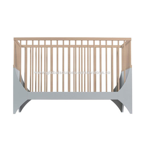 China Most Popular Brown Wooden Cribs For Baby Bedroom Furniture