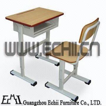 Modern Classroom Furniture Single Adjustable Shool Desk And Chair