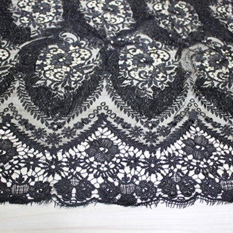 white sequin lace fabric