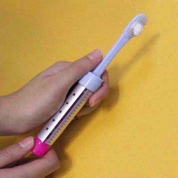 toothbrush and toothpaste in one