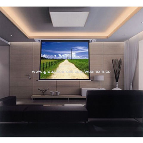 China 84 Inch 4 3 Electric Motorized Projector Screen From Wuxi