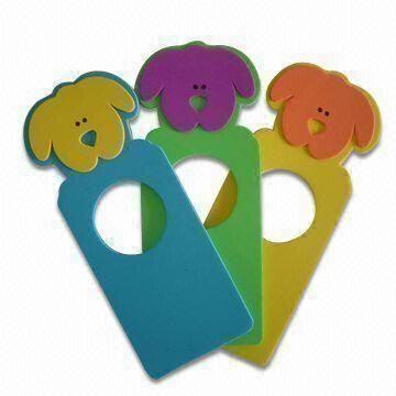 Decorative Doorknob Hanger With Cartoon Printing Made Of Eva Foam