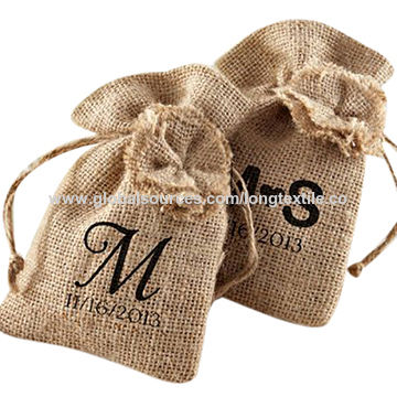 printed jute fabric