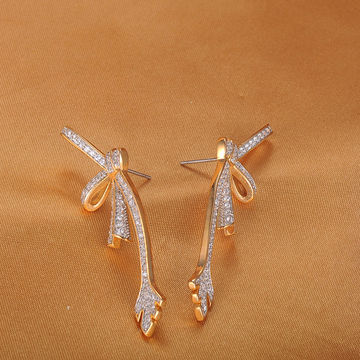 China Fancy Small Earrings For Las From Dongguan China 18k Gold Plated Fancy Small Earrings For Las Designs Pictures