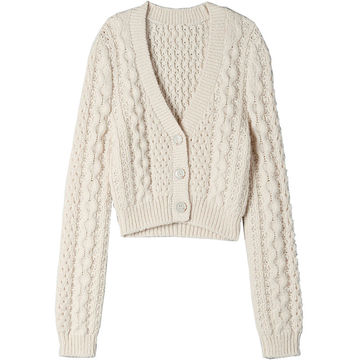 cable cardigan sweater womens