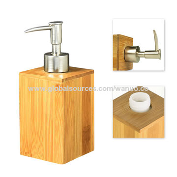 China Bamboo Soap Dispenser From Shanghai Exporter Shanghai Wanuo