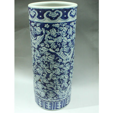 Rywl04 Blue White Painted Fl Ceramic Umbrella Stand Global Sources China Rywl04 Blue White Painted Fl Ceramic Umbrella