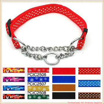 adjustable chain dog collar