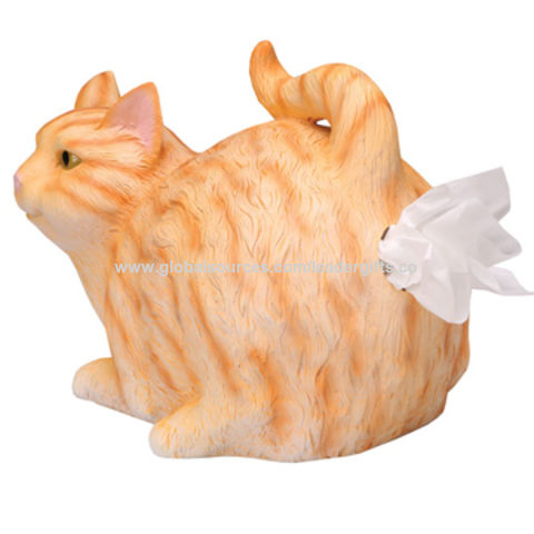 cat toilet paper holder