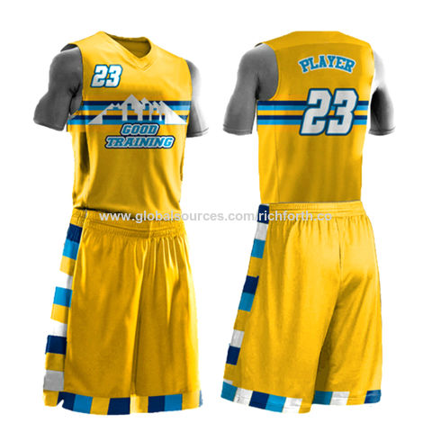 blue yellow basketball jersey