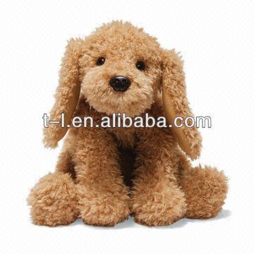fluffy dog stuffed animal
