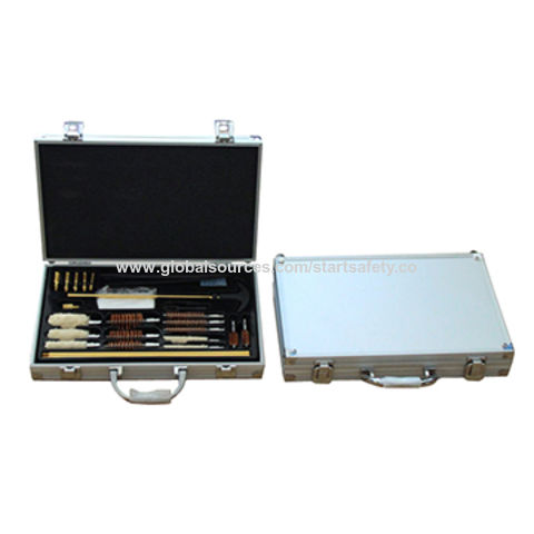 China Rifle Shot Gun Cleaning Kit With Aluminum Carrying Case On Global Sources Gun Gun Cleaning Kit Airsoft Gun