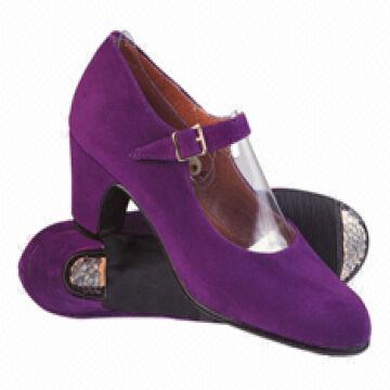 purple dance shoes