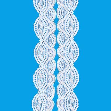 blue stretch lace trim