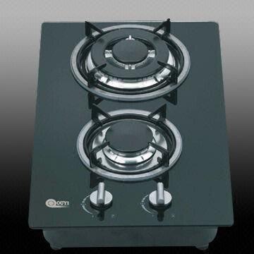 Glass Domino Gas Stove Gas Hob With 2 Burners Ffd And Cast Iron