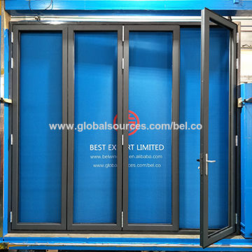 Gray Aluminium Sliding Folding Door Global Sources