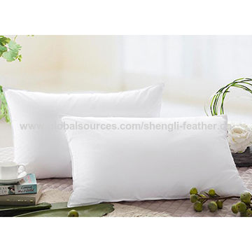 China White Duck Down Feather Fill Pillow From Hangzhou Wholer China Good Support White Duck Down Feather Fill Pillow With 233t Proof Cotton Cover