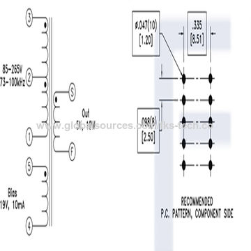 Fly Back Texas Instruments FKS MID-OLTI Offline Flyback Transformers for Texas Instruments ...
