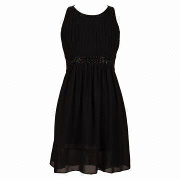 2014 new style fashion top design vogue black dress 2181