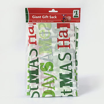 plastic gift sack