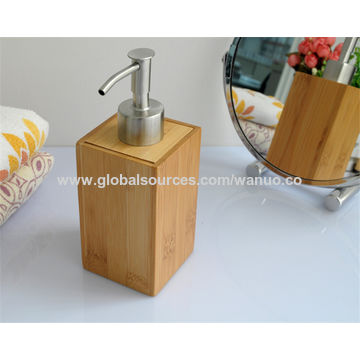 China Bamboo Soap Dispenser From Shanghai Exporter Shanghai Wanuo