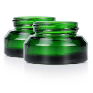 Download China Luxury Cosmetic Packaging Glass Jar 15ml 30ml 50ml 60ml 125ml Green Glass Jar Glass Container On Global Sources Cream Jar Glass Container Cosmetic Jar