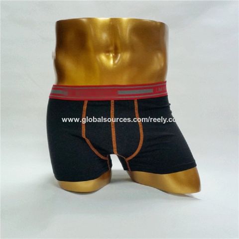 China Precio al por mayor de color de la ropa interior de los hombres del  fabricante del escrito del boxeador de los mejores hombres de la calidad de  la fábrica de encargo