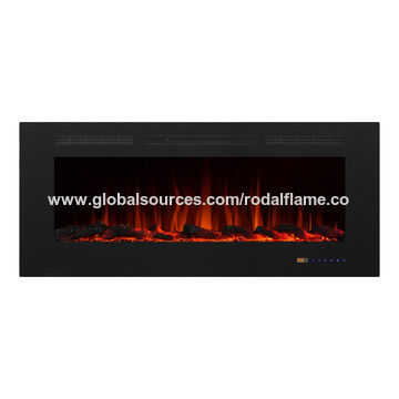 Electric Fireplace Insert 50 Inch 3 Colors Top Light Global