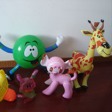 plastic blow up animals
