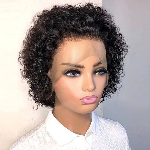 full lace human hair pixie wig