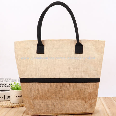 jute beach bag