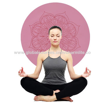 large round yoga mat