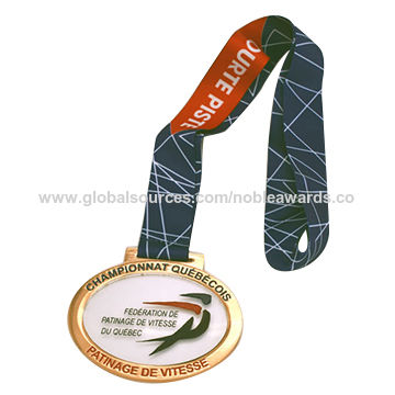 New Design Zinc Alloy Acrylic Custom Made Oval Medals With Sublimated Ribbon Global Sources