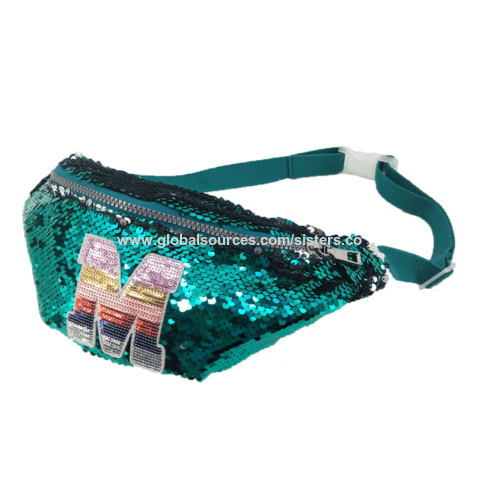sequins fanny pack