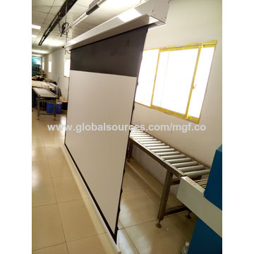 100 Inch 3d In Ceiling Recessed Tab Tension Motorized Projection