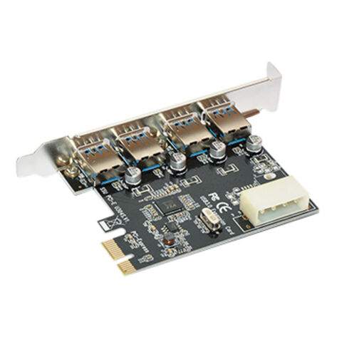 PCI-E Express 4 Ports to USB 3.0 HUB PCI Express Expansion Card Adapter 5Gbps